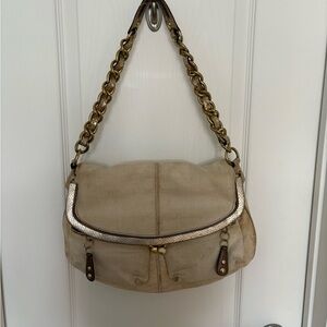 Vintage Coach Cream Shoulder Bag